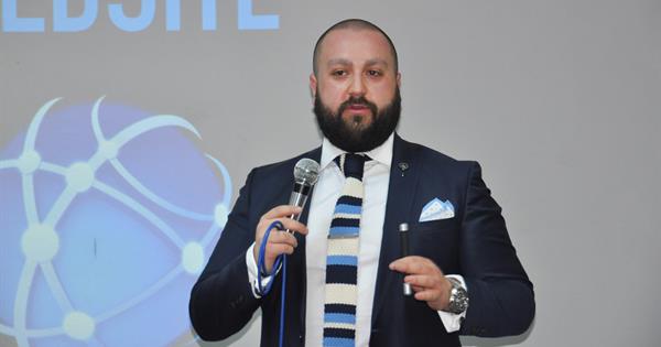 Erhan Us, Head of the Social Media and Design Agency, Holds Conference at the EMU