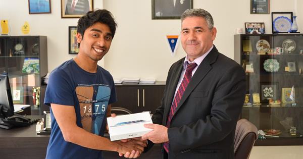 EMU Social Media Unit Awards the Winner of the "Being a Student in Cyprus" Blog Competition